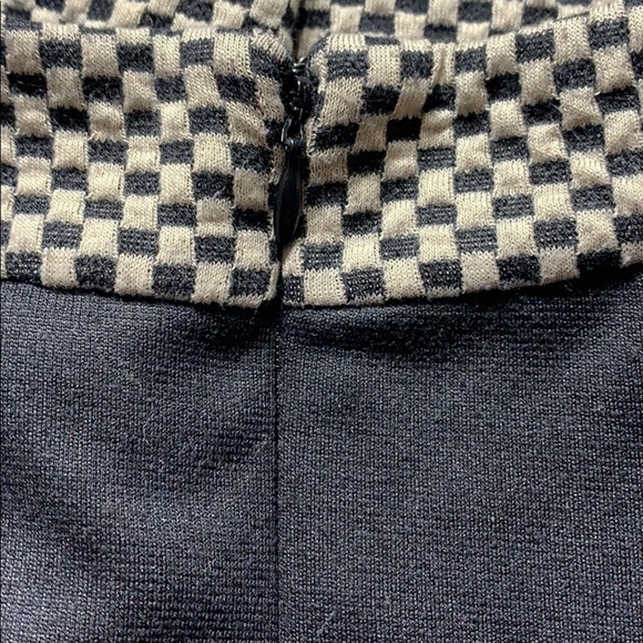 London Time Checkered Fit Flare Classic business babe office Dress 4 small black - Picture 3 of 8